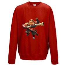 Світшот з принтом Паладин Барік - XS червоний