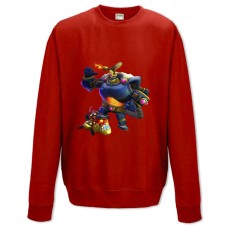 Світшот з принтом Паладин Бомби Король - XS червоний