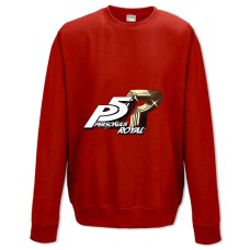 Свитшот с принтом Персона 5 Логотип - XS красный