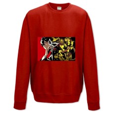 Свитшот с принтом Персона 5 Тематика Принт - XS красный