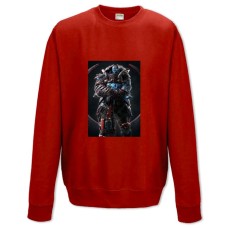 Світшот з принтом Квейк Герой - XS червоний