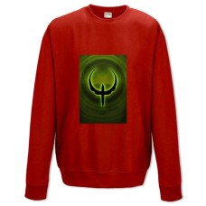 Світшот з принтом Квейк Логотип - XS червоний