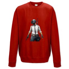Свитшот с принтом Пабг Главный Герой - XS красный