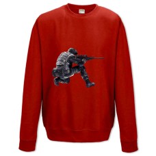 Світшот з принтом Пабг Сильні Героїчний Принт - XS червоний