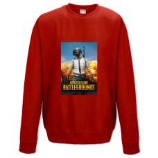 Світшот з принтом Пабг Принт - XS червоний