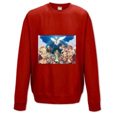 Світшот з принтом Рагнарек Герої - XS червоний