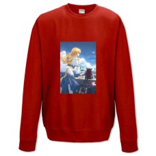 Світшот з принтом Рагнарек Дівчина - XS червоний