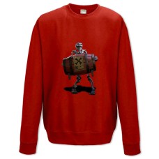 Sweatshort with Print Sea Of ​​Thieves Skeleton Print - XS  red