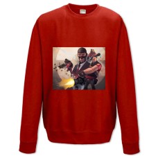 Sweatshort with Print Team Fortress Hero Print - XS  red
