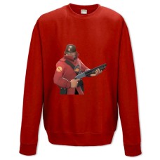 Sweatshort with Print Team Fortress Theme Hero Print - XS  red
