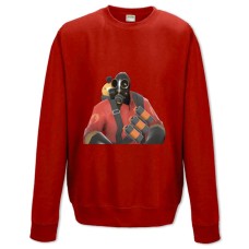 Sweatshort with Print Team Fortress Hero Theme Print - XS  red