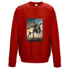 Sweatshort with Print Titanfall Heroes Print - XS  red