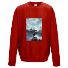 Sweatshort with Print The Elder Scrolls Print - XS  red