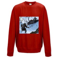 Sweatshort with Print The Elder Scrolls Theme Print - XS  red