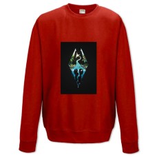 Sweatshort with Print The Elder Scrolls Skyrim Logo Print - XS  red