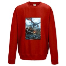Sweatshort with Print The Elder Scrolls Dragons Battle - XS  red
