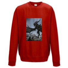 Sweatshort with Print The Elder Scrolls Main Dragon - XS  red