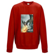 Sweatshort with Print The Elder Scrolls Dragon Fire - XS  red