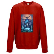Sweatshort with Print The Elder Scrolls Hircine Print - XS  red