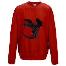 Sweatshort with Print The Elder Scrolls Dragon Logo - XS  red