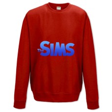 Sweatshort with Print The Sims Blue Logo - XS  red