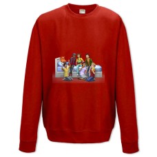 Sweatshort with Print The Sims Cute Heroes - XS  red