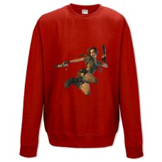 Sweatshort with Print Tomb Raider Lara Croft - XS  red