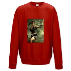 Sweatshort with Print Tomb Raider Lara Croft Hero - XS  red