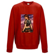 Sweatshort with Print Tomb Raider Hero Lara Croft - XS  red