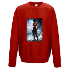 Sweatshort with Print Tomb Raider Lara Croft Girl - XS  red