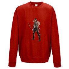 Sweatshort with Print Tomb Raider Lara Croft Strong Hero Print - XS  red