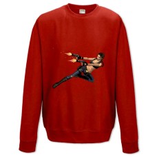 Sweatshort with Print Tomb Raider Lara Croft With Guns - XS  red