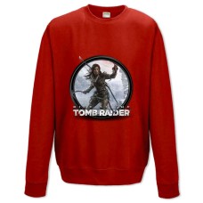 Sweatshort with Print Tomb Raider Logo Print - XS  red