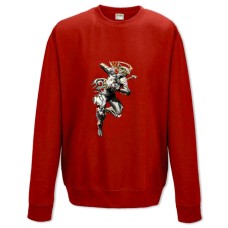 Sweatshort with Print Warframe Hero Print - XS  red