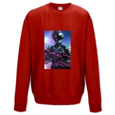 Sweatshort with Print Warframe Neon Hero - XS  red