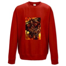 Sweatshort with Print Warhammer Strong Hero Theme - XS  red
