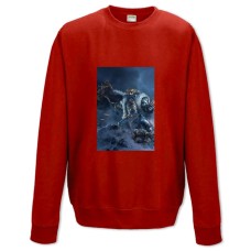 Sweatshort with Print Warhammer Powerful Hero Print - XS  red
