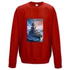 Sweatshort with Print World Of Warships Theme Print - XS  red