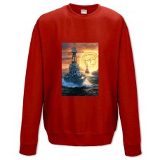 Sweatshort with Print World Of Warships Bright Print - XS  red
