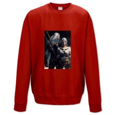 Sweatshort with Print The Witcher Heroes - XS  red