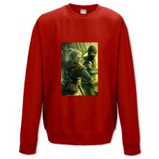 Sweatshort with Print The Witcher Heroes Print - XS  red