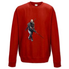 Sweatshort with Print The Witcher Print Geralt Of Rivia - XS  red