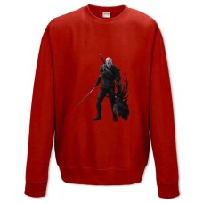 Sweatshort with Print The Witcher Strong Geralt Of Rivia - XS  red