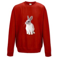 Sweatshort with Print White And Grey Rabbit - XS  red