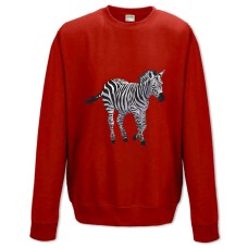 Sweatshort with Print Zebra Walks - XS  red