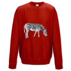 Sweatshort with Print Zebra Looks For Grass - XS  red