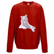 Sweatshort with Print White Tiger - XS  red