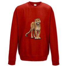 Sweatshort with Print Tiger - XS  red
