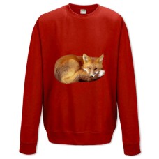 Sweatshort with Print Fox Lies - XS  red