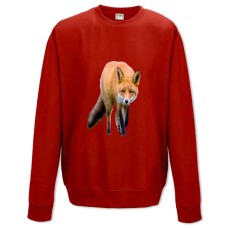 Sweatshort with Print Fox Walks - XS  red